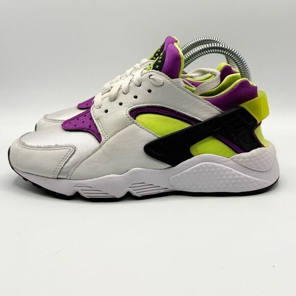 Nike Air Huarache Neon Magenta Lace Up Sneakers - Women’s US 8 / DH4439-101 - Picture 5 of 11